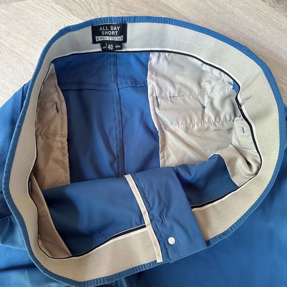 Onia Blue All Day Short 4 Day Stretch Tech Golf Shorts Men's Size 40 - Picture 5 of 8